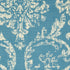 2' X 4' Blue Damask Power Loom Area Rug